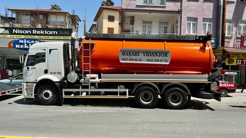 Karaman Tıkanık Açma Merkezi büyük kapasiteli tanker